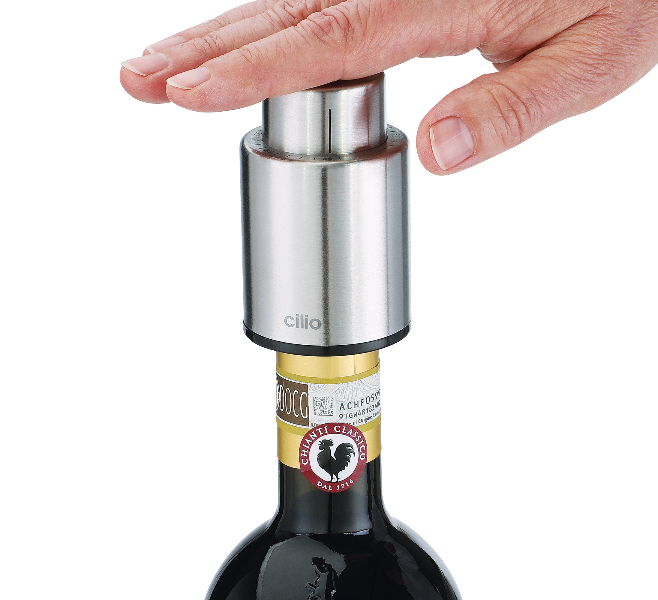 Dop pentru sticla de vin, cu functie de vidare, Lazio - CILIO
