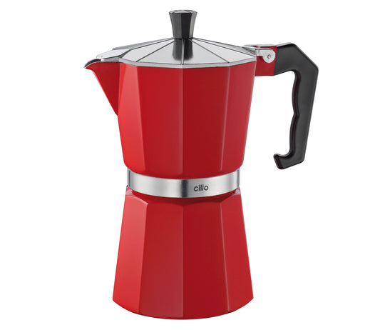Espressor pentru 6 cesti, rosu, colectia Classico - CILIO