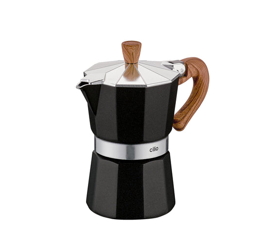 Espressor pentru 3 cesti, negru, colectia Natura - CILIO