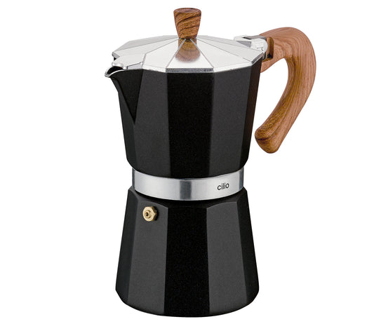 Espressor pentru 6 cesti, negru, colectia Natura - CILIO