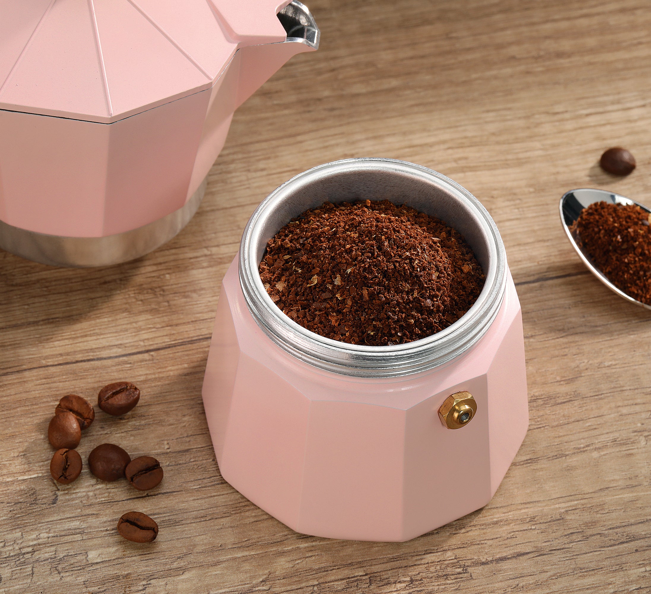 Espressor, 6 cesti, roz, Legno - CILIO
