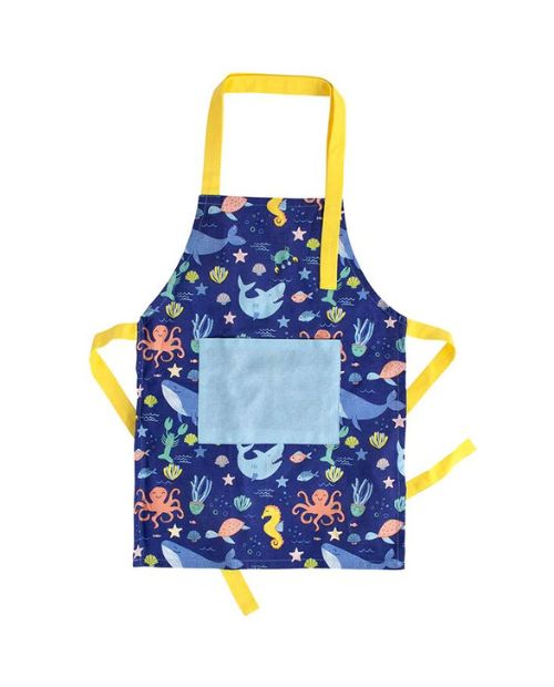 Sort pentru copii, bumbac reciclat, Ocean - SIMONA'S COOKSHOP