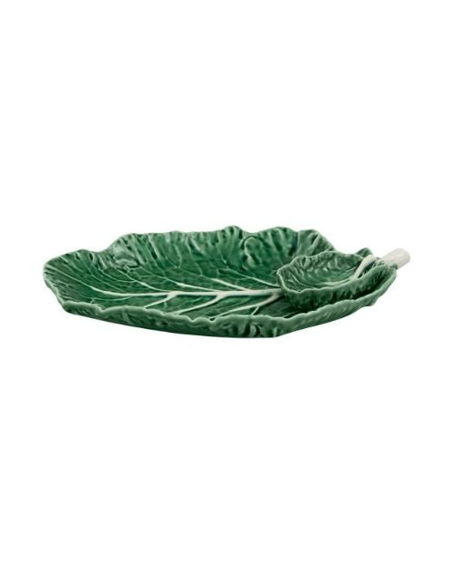 Platou cu bol pentru servire, 28 cm, Couve - Bordallo Pinheiro