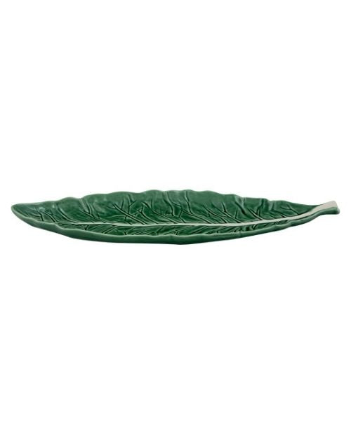 Platou ingust, 40 cm, Couve - Bordallo Pinheiro