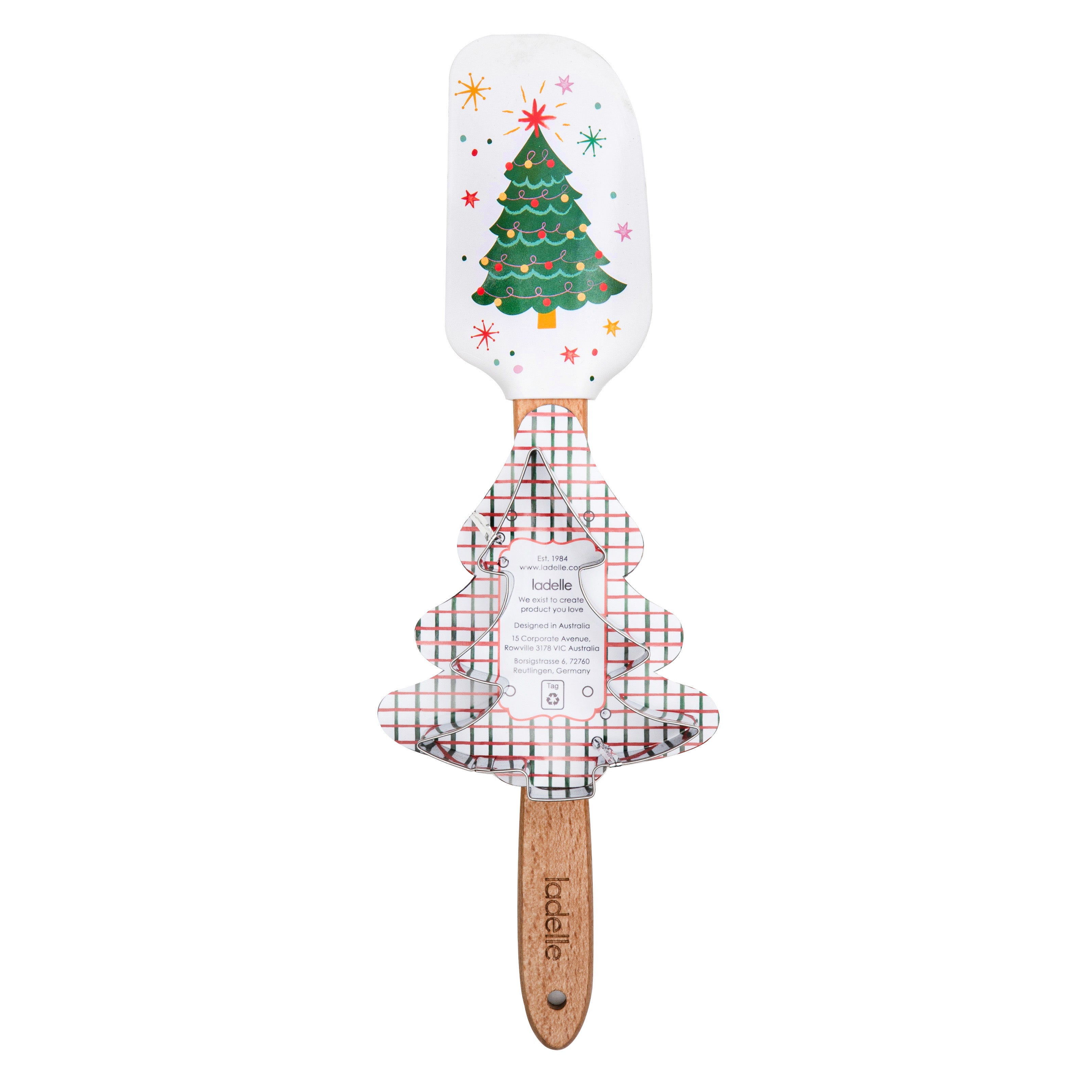 Set spatula cu simboluri de Craciun si forma de biscuiti, Candy - SIMONA'S COOKSHOP - Image 3