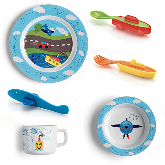 Set pentru copii, 6 ustensile, colectia Bimbi - GUZZINI