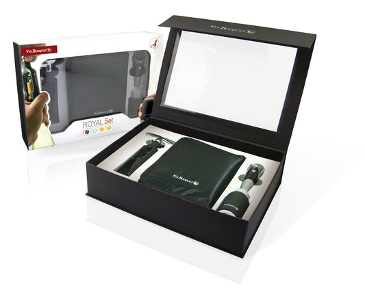 Set Royal: tirbuson, capac, antipicurator si punga de racire - VIN BOUQUET