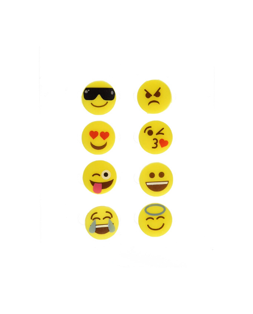 Set 8 markere cu emoticoane pentru pahar - VIN BOUQUET - Image 1