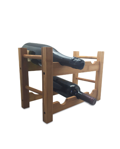 Suport din bambus pentru 6 sticle de vin - VIN BOUQUET