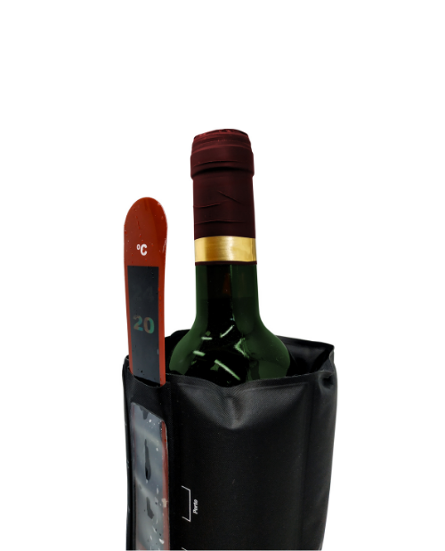 Husa pentru racirea sticlelor de vin, cu termometru si velcro - VIN BOUQUET - Image 2
