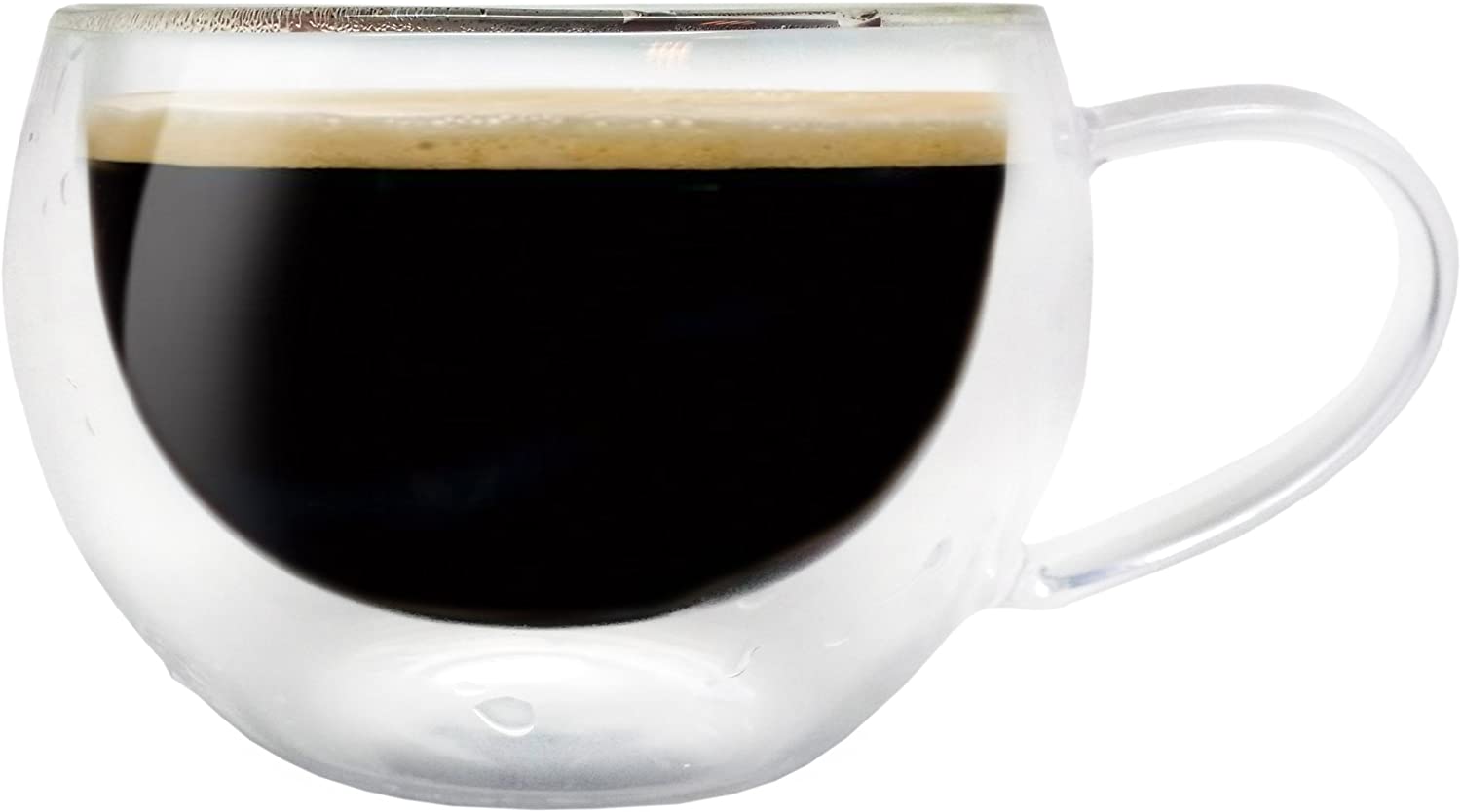 Set 2 cesti cu pereti dubli, 200 ml, sticla - VIN BOUQUET - Image 2