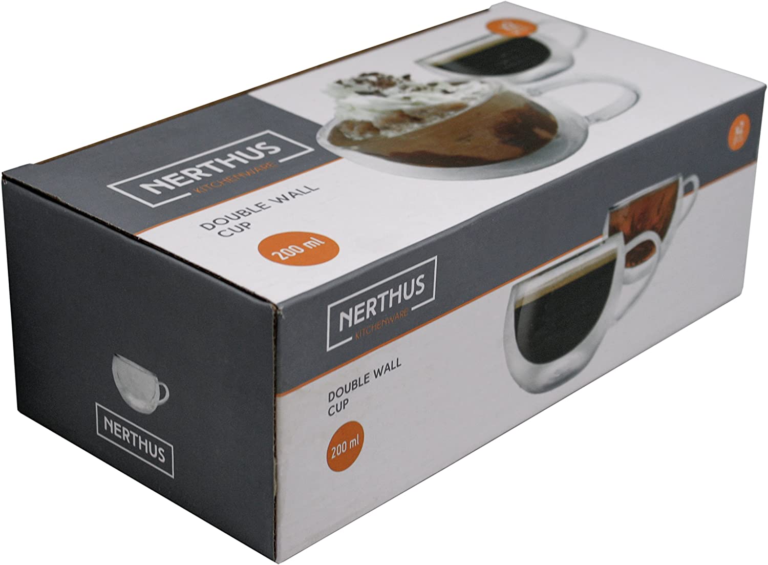 Set 2 cesti cu pereti dubli, 200 ml, sticla - VIN BOUQUET - Image 4