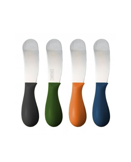 Set 4 cutite pentru unt, diverse culori - NERTHUS