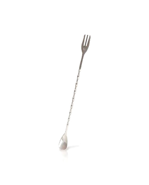 Lingurita rasucita pentru cocktailuri, 2 in 1, inox - VIN BOUQUET
