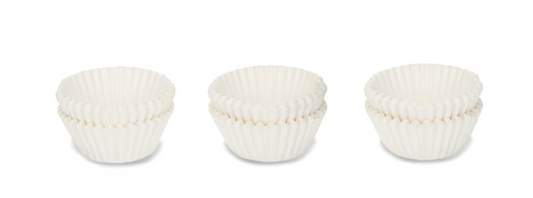 Set 150 hartii pentru praline, 2.5 cm, albe - PATISSE