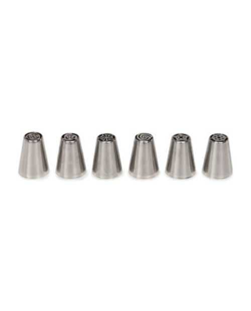 Set 6 duiuri pentru decorat prajituri, model flori - PATISSE