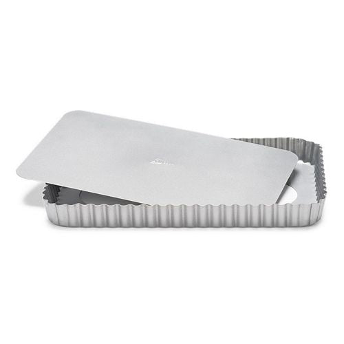 Forma dreptunghiulara pentru tarta, baza detasabila, otel, 32x22 cm, colectia SilverTop - PATISSE