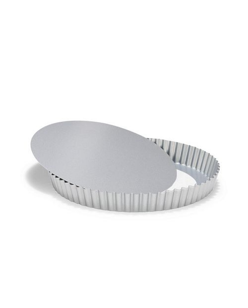 Forma pentru quiche, baza detasabila, otel, 28 cm, colectia SilverTop - PATISSE