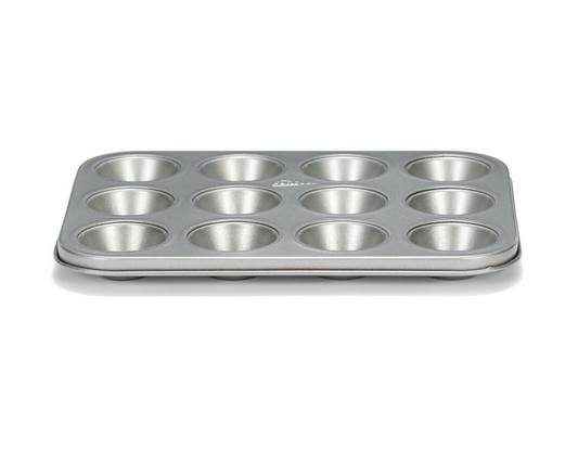 Forma pentru 12 mini-briose, otel, 25 cm, colectia SilverTop - PATISSE