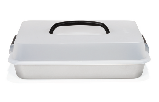 Tava pentru copt si friptura, cu capac, 35 x 24 cm, otel, colectia SilverTop - PATISSE