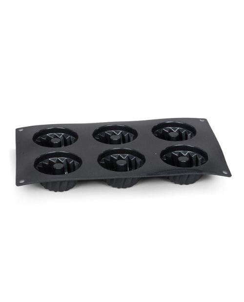 Forma 6 mini prajituri Bundt, 29 cm, silicon platinum - PATISSE