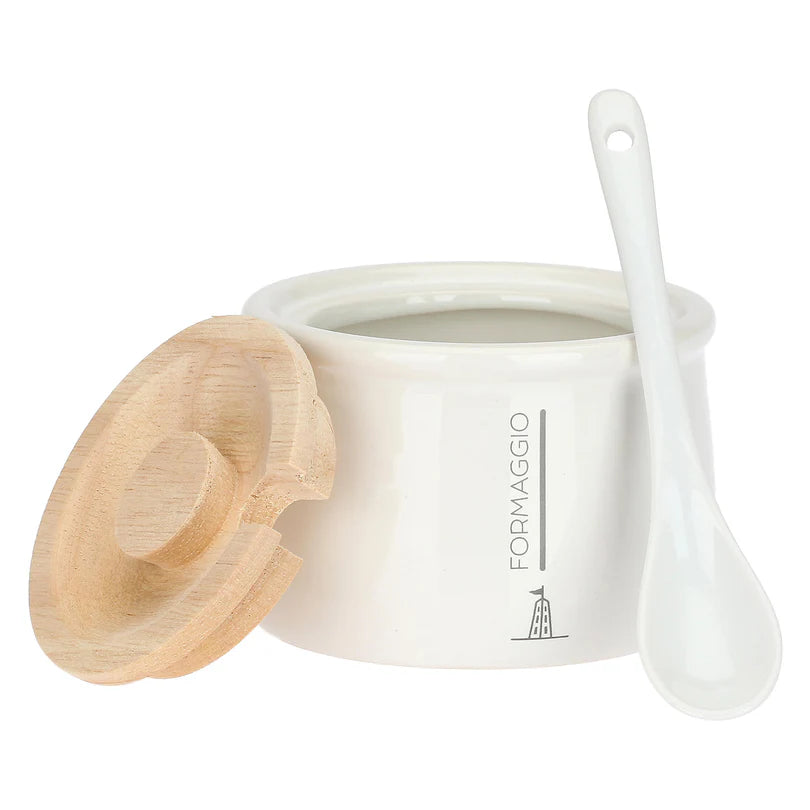 Recipient parmezan, 200 ml, Gli Onesti - LA PORCELLANA BIANCA