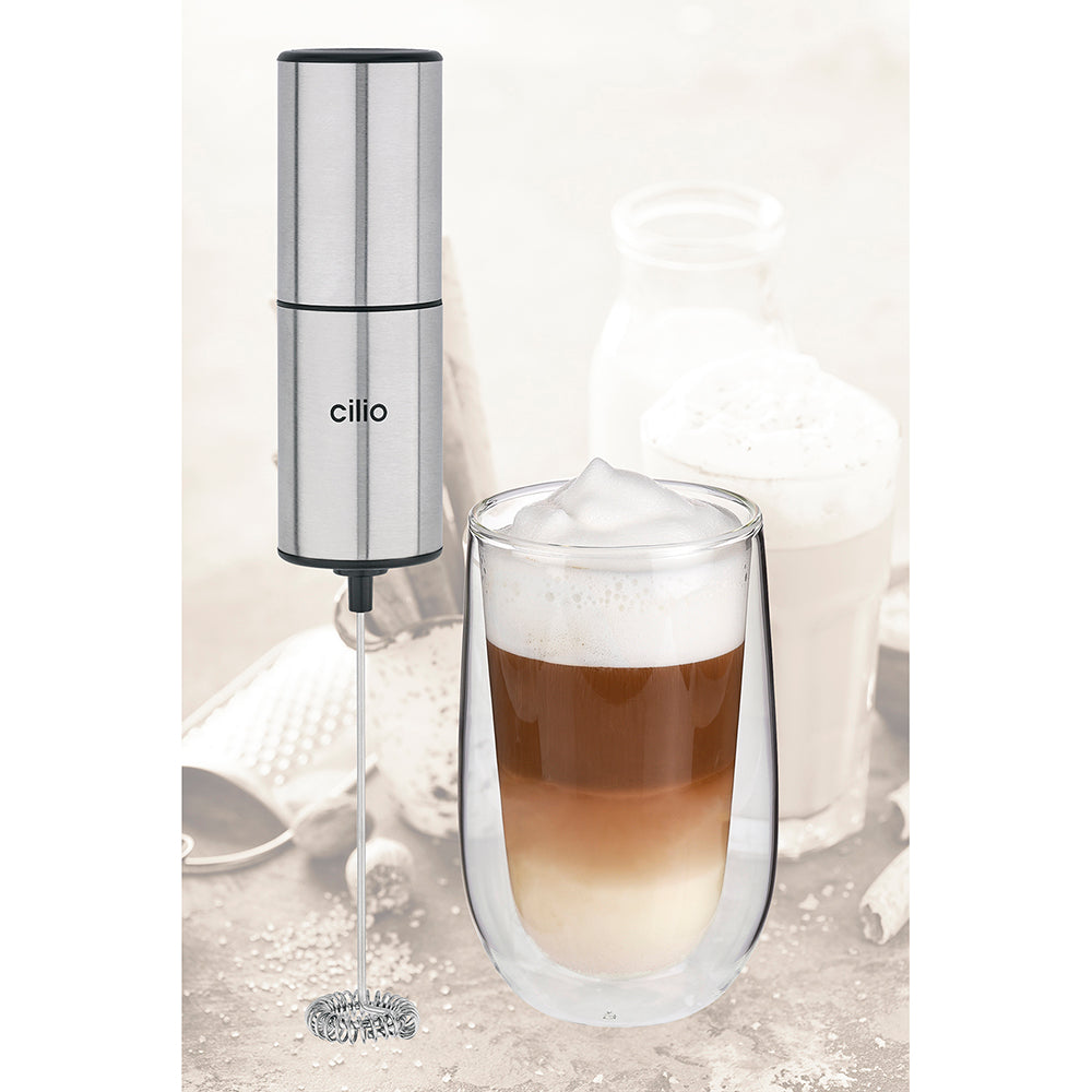 Aparat pentru spumarea laptelui argintiu, Barista - CILIO - Image 2