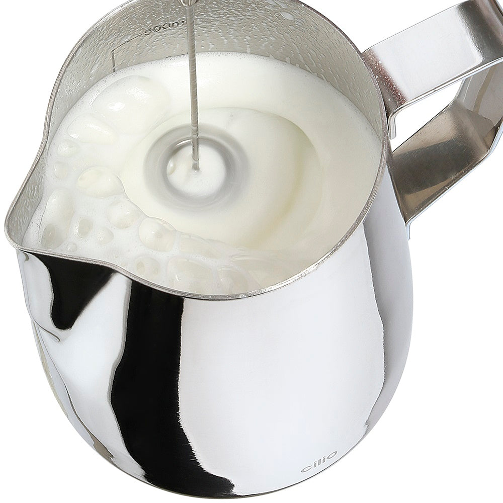 Aparat pentru spumarea laptelui argintiu, Barista - CILIO - Image 4