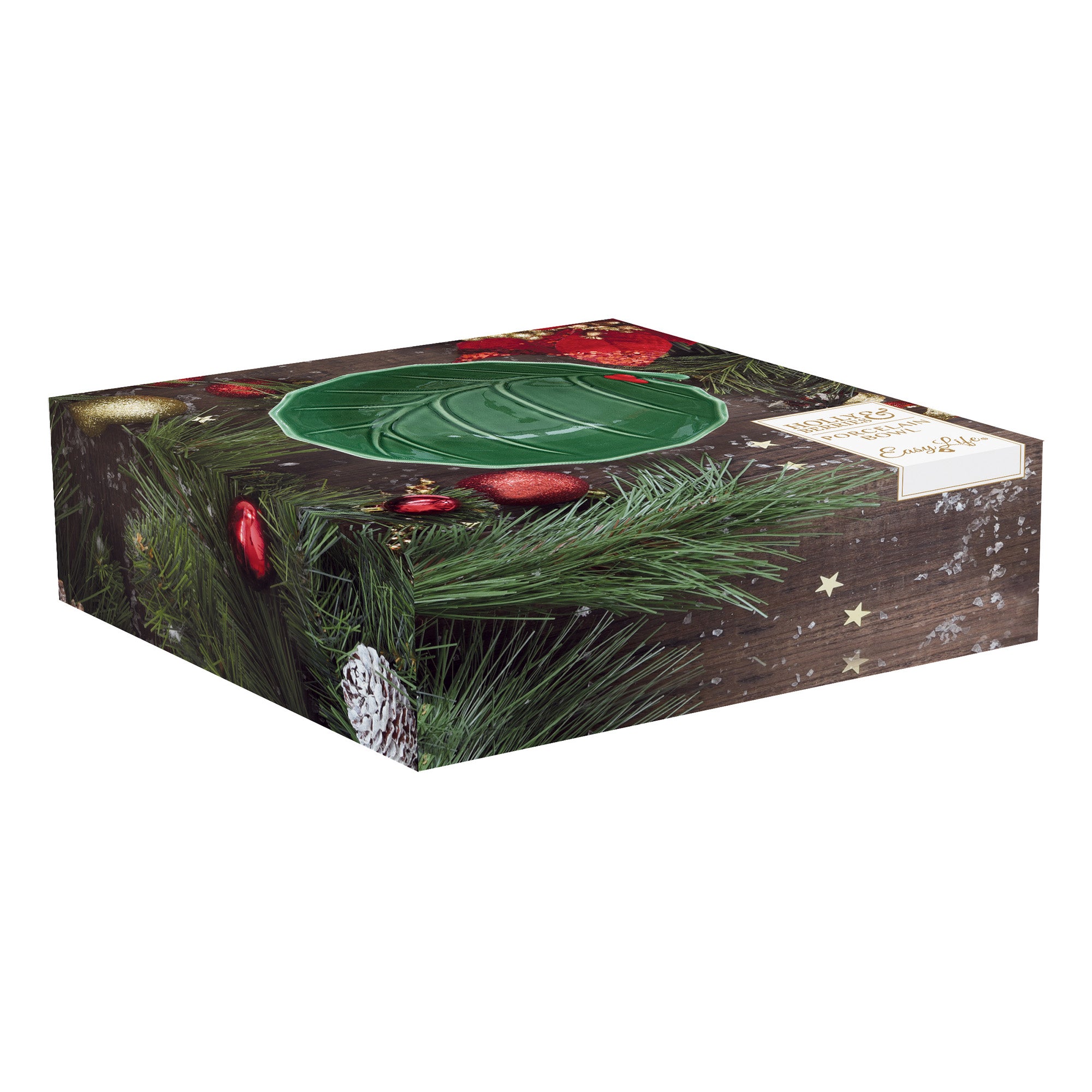 Bol din portelan, 14 cm, Holly & Berries - SIMONA'S COOKSHOP - Image 1