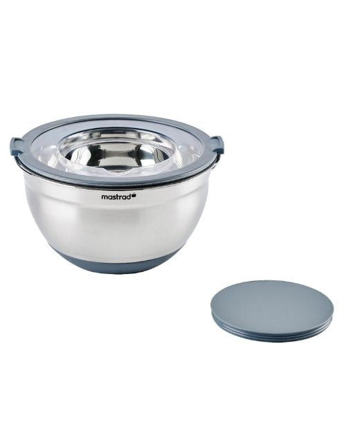 Bol pentru mixare, din otel inoxidabil, cu capac, 24 cm - MASTRAD - Image 7