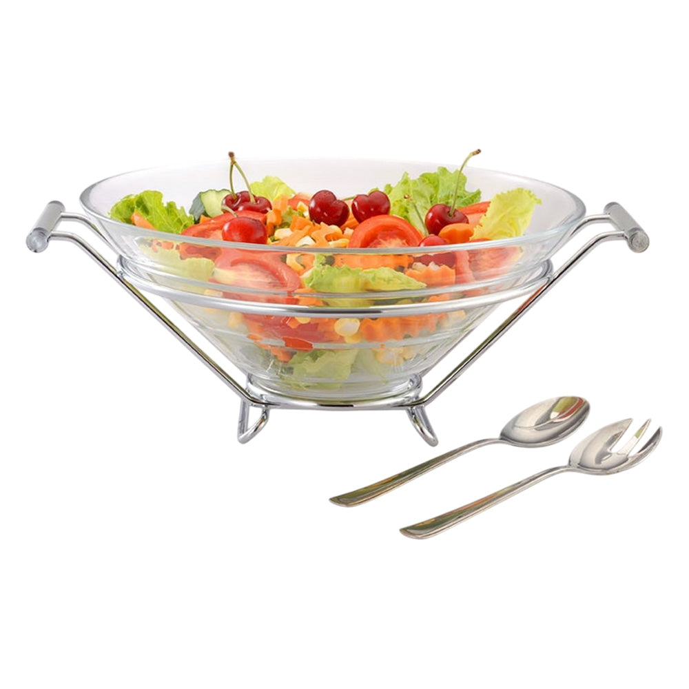 Bol pentru salata si tacamuri din otel inoxidabil, Chic - COOKSHOP SPECIALS