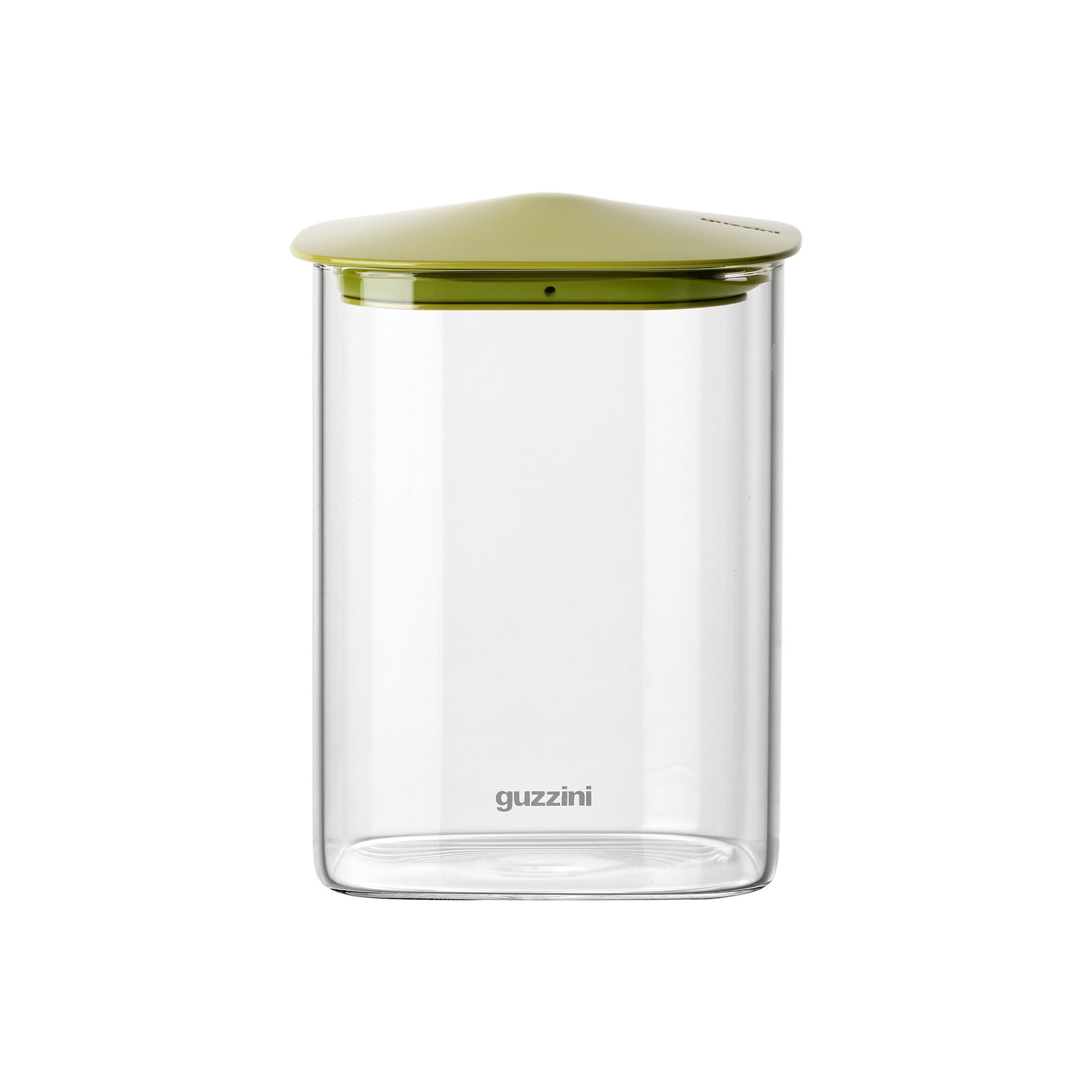Borcan cu capac verde, forma patrata, 1000 ml, Fresh & Style - GUZZINI