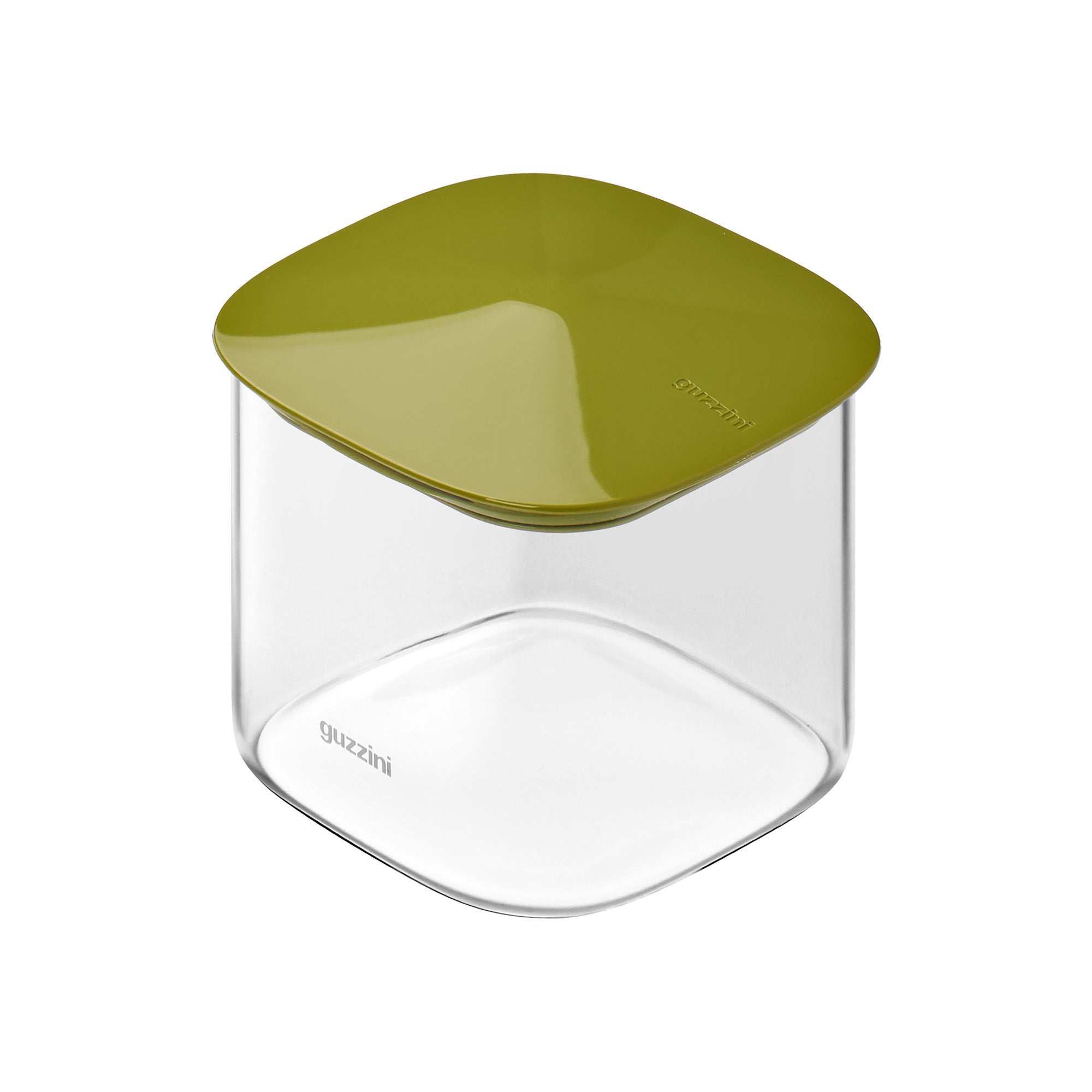 Borcan cu capac verde, forma patrata, 650 ml, Fresh & Style - GUZZINI