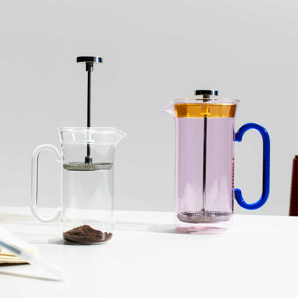 Cafetiera frantuzeasca, roz/albastru, 400 ml, Clarinette by Naessi Studio - ICHENDORF