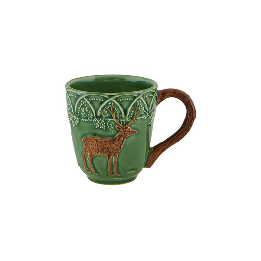 Cana ceramica, 450 ml, Deer Bosque  - BORDALLO PINHEIRO