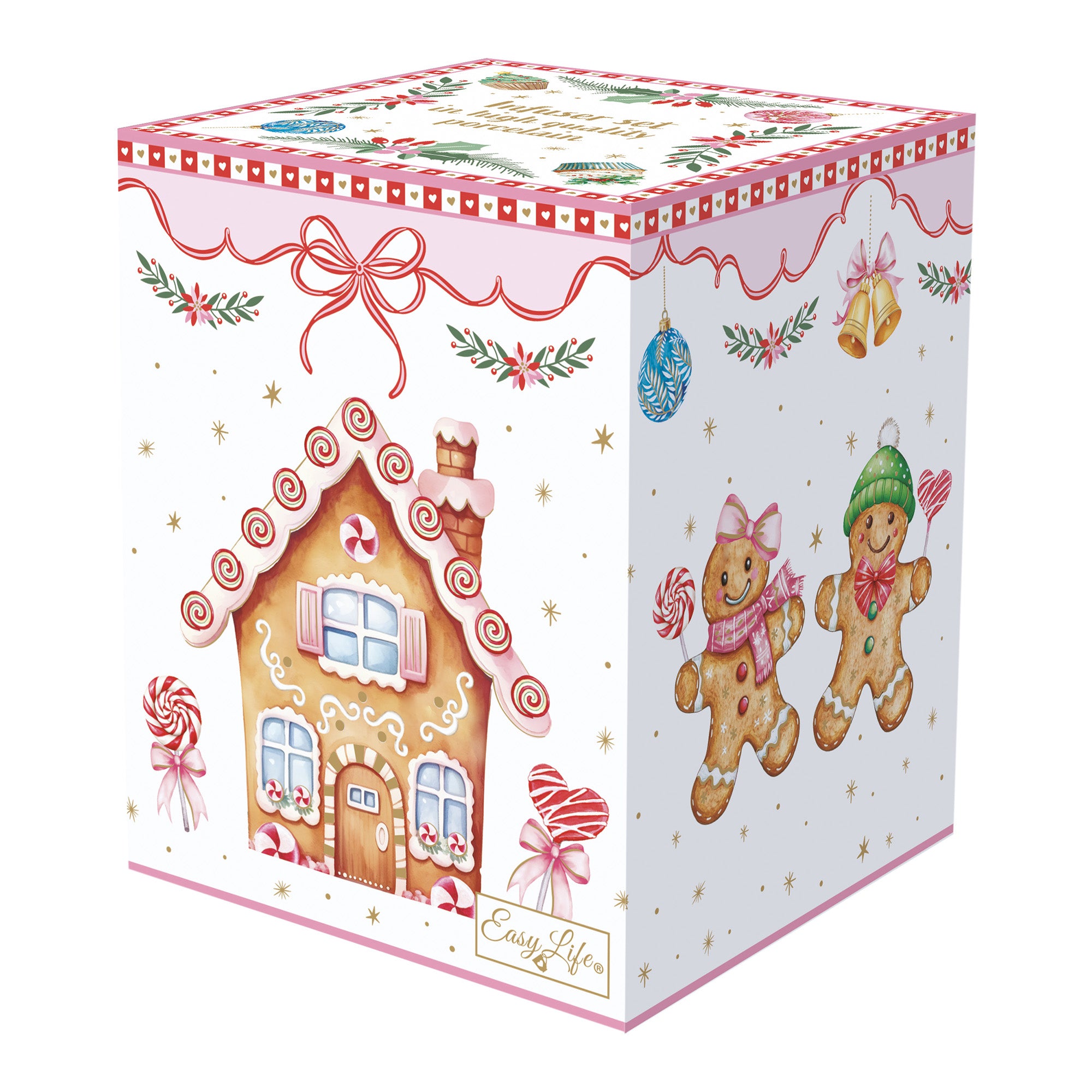 Cana cu capac si infuzor, 350 ml, Sweet Christmas - COOKSHOP SPECIALS