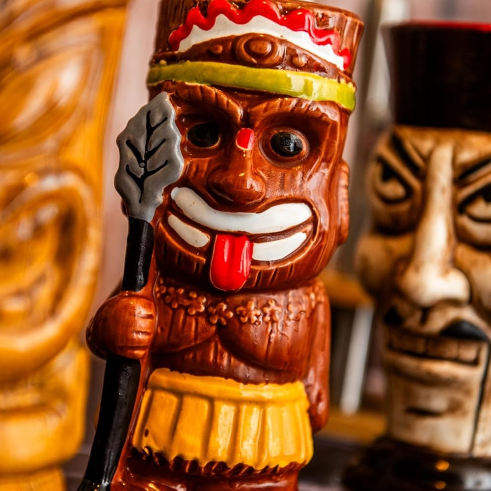 Cana din ceramica, 480 ml, Tiki Warrior - VIN BOUQUET