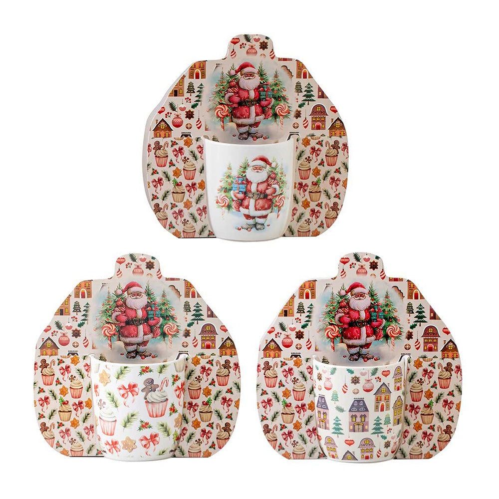 Cana din portelan, 350 ml, Pink Christmas - COOKSHOP SPECIALS