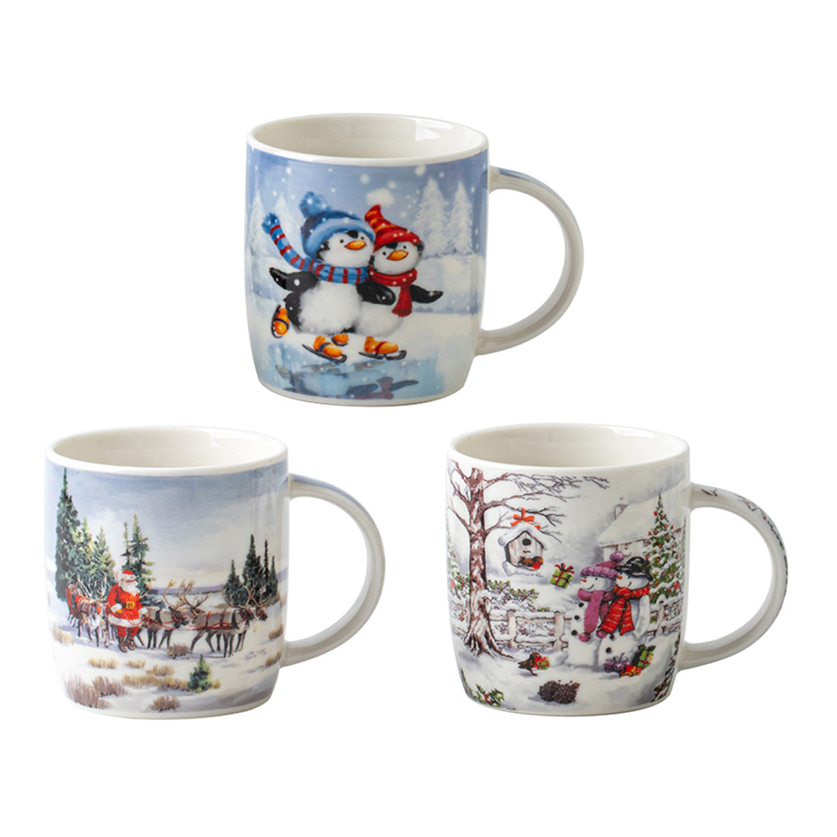 Cana din portelan, 350 ml, Winter Time - SIMONA'S COOKSHOP - Image 1