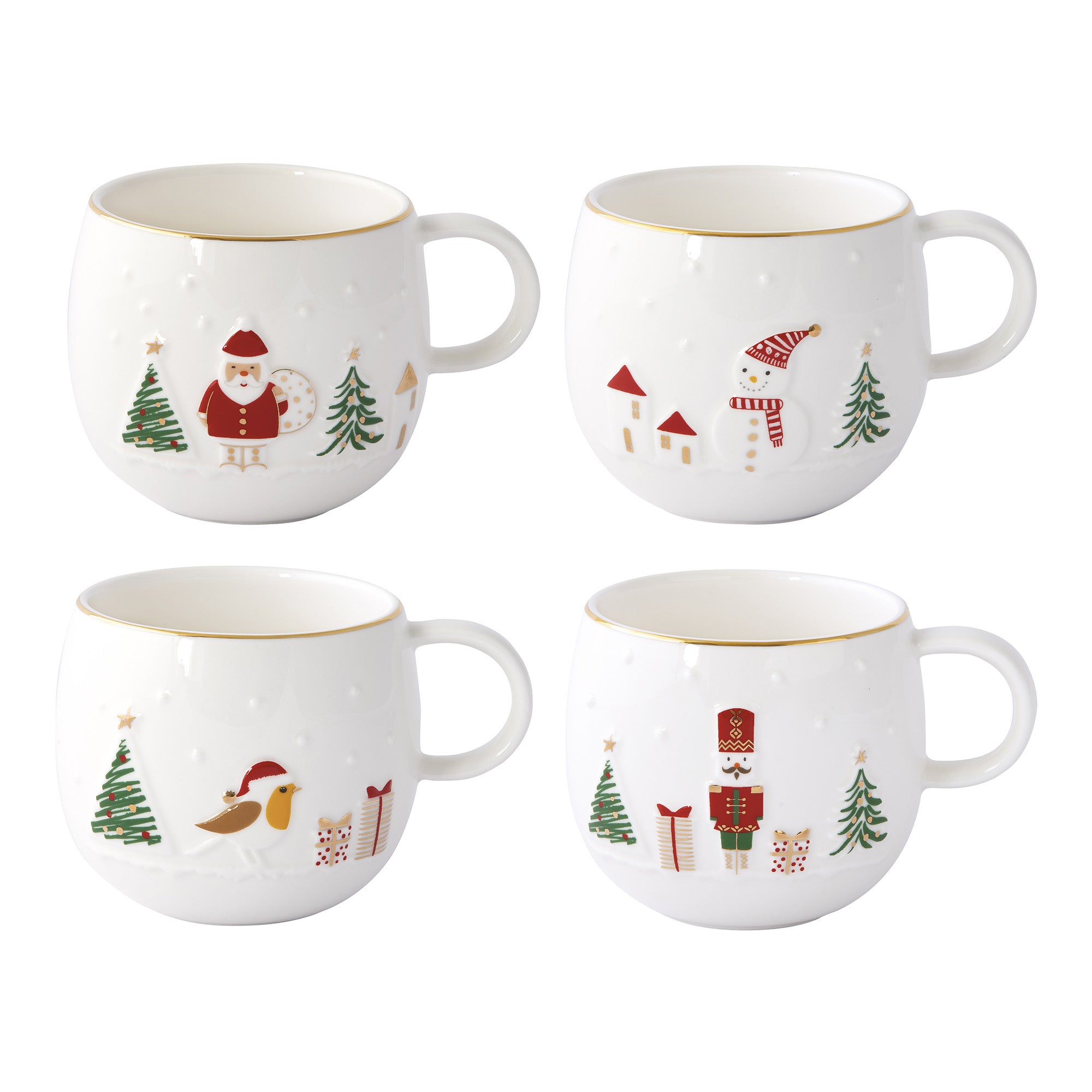 Cana din portelan, 400 ml, Let it Snow - SIMONA'S COOKSHOP - Image 1