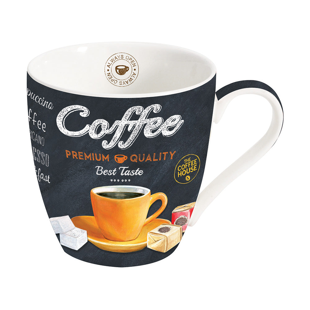 Cana din portelan, portocaliu, 350 ml, It's Coffee Time - COOKSHOP SPECIALS