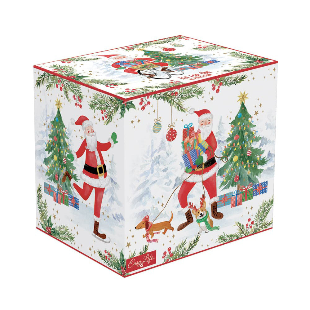 Ceainic din portelan, 350 ml, Joyful Santa - COOKSHOP SPECIALS