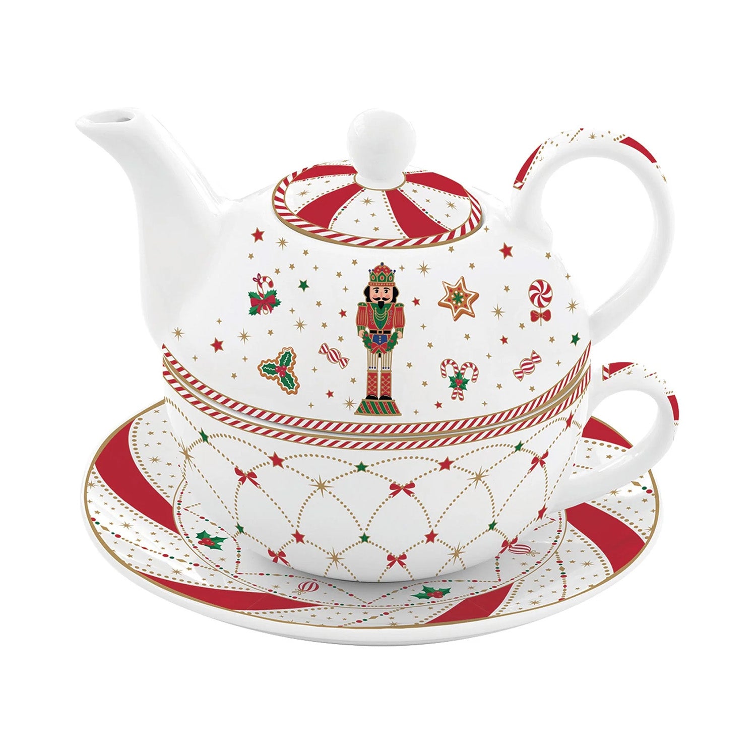 Ceainic din portelan, 350 ml, Twist Nutcracker - COOKSHOP SPECIALS