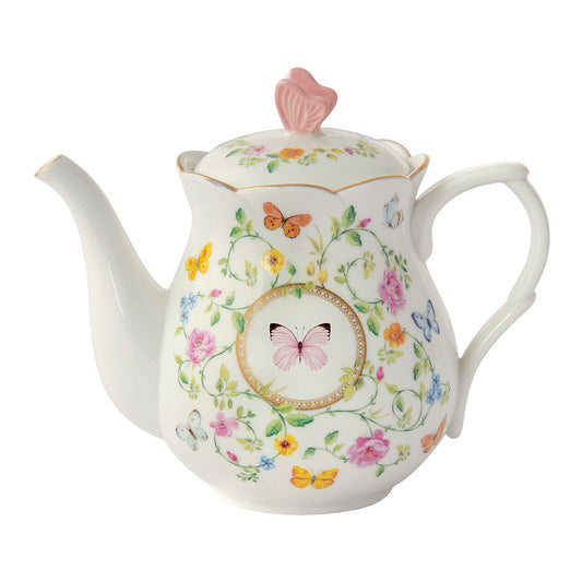 Ceainic din portelan, 900 ml, Dancing Butterflies - COOKSHOP SPECIALS