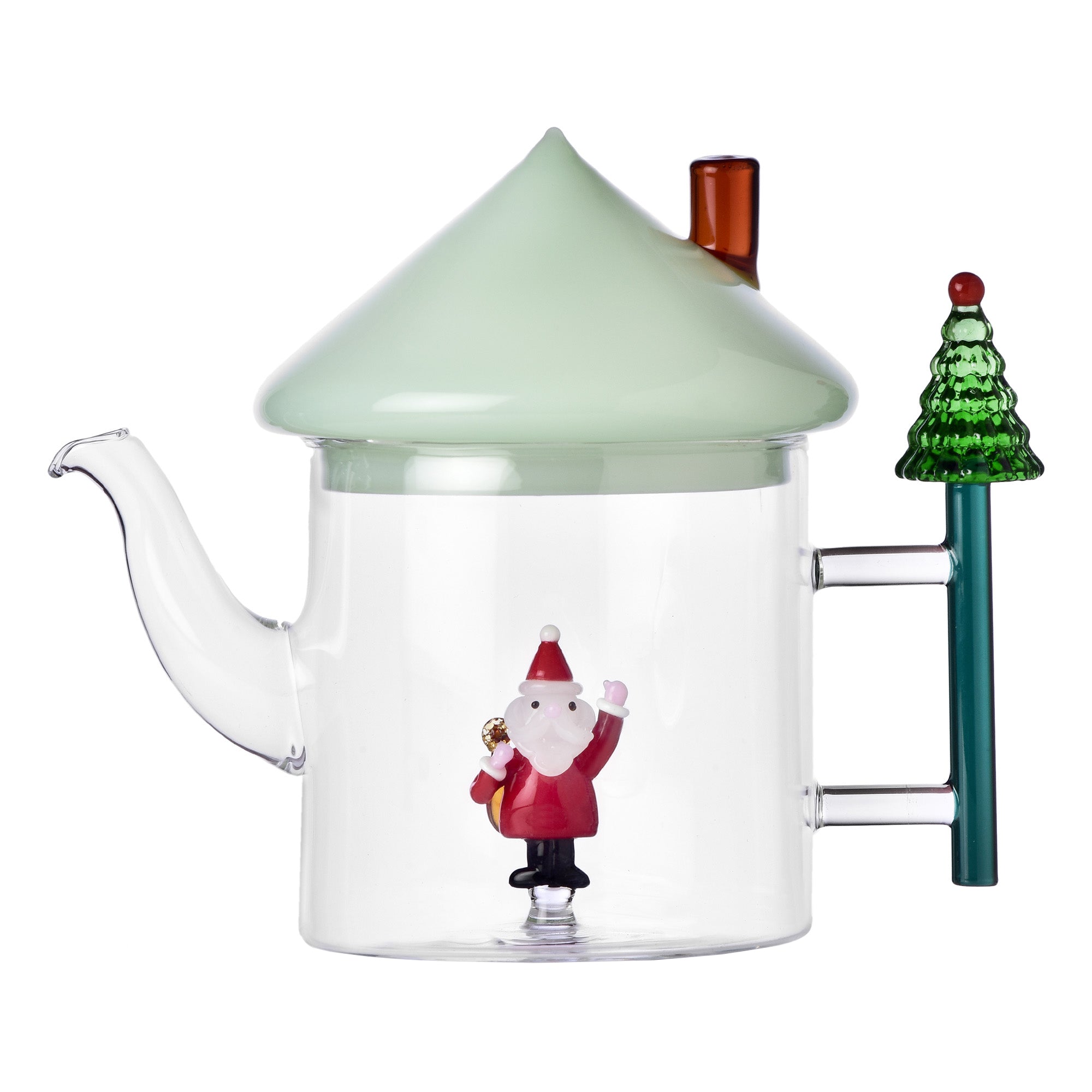 Ceainic din sticla, Santa Claus with sack, Christmas Tales by Alessandra Baldereschi - ICHENDORF