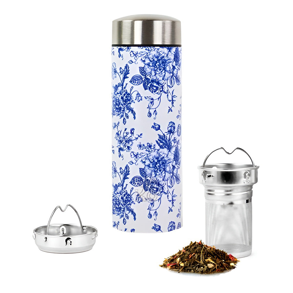 Ceainic izoterm din otel inoxidabil, 350 ml, Toile de Jouy - YOKO DESIGN