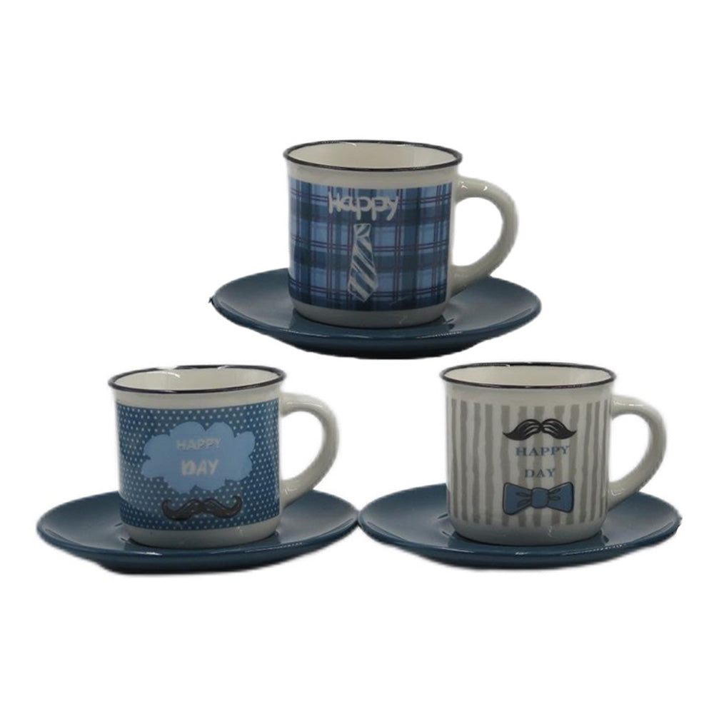 Ceasca pentru cafea si farfurie, 85 ml, Happy Day - COOKSHOP SPECIALS