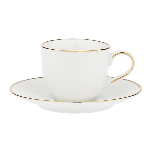 Ceasca pentru cafea si farfurie, 90 ml, Maesta - LA PORCELLANA BIANCA