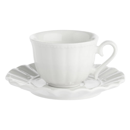 Ceasca pentru ceai si farfurie, 220 ml, Ducale - LA PORCELLANA BIANCA