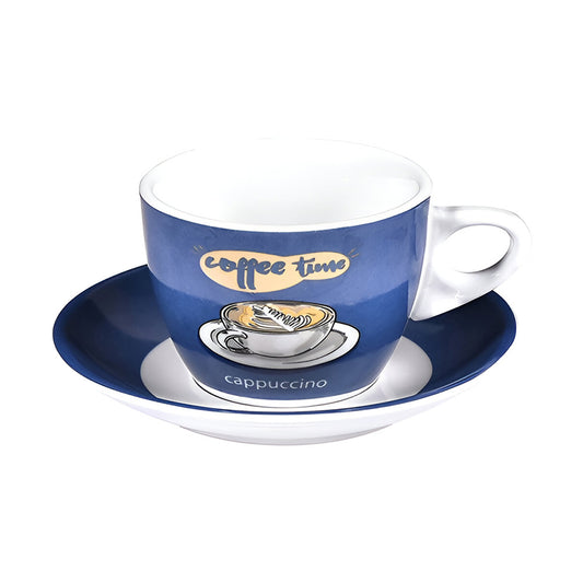 Ceasca si farfurie pentru ceai, 200 ml, Coffee Time - COOKSHOP SPECIALS